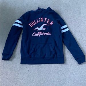 small blue hollister hoodie